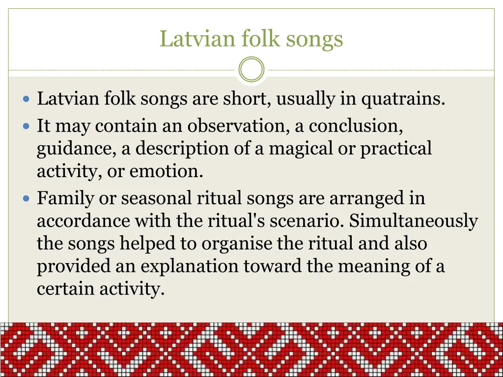 latvian folk songs