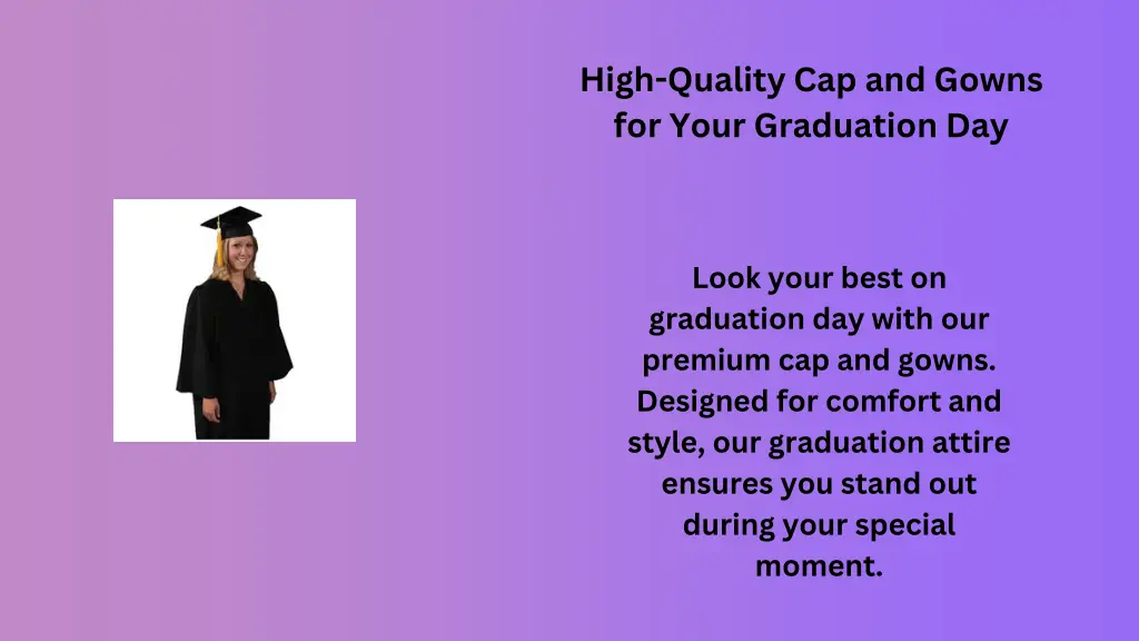 high quality cap and gowns for your graduation day