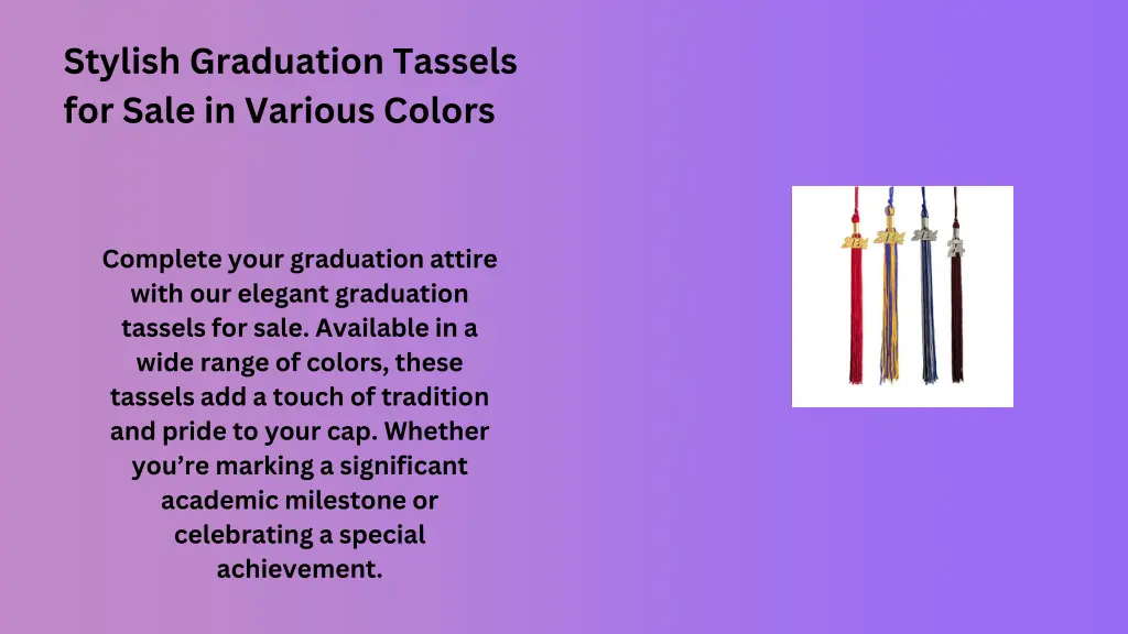 stylish graduation tassels for sale in various