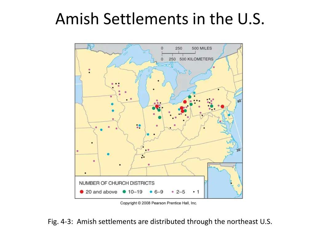 amish settlements in the u s