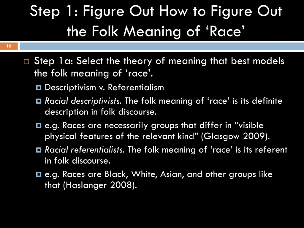 step 1 figure out how to figure out the folk