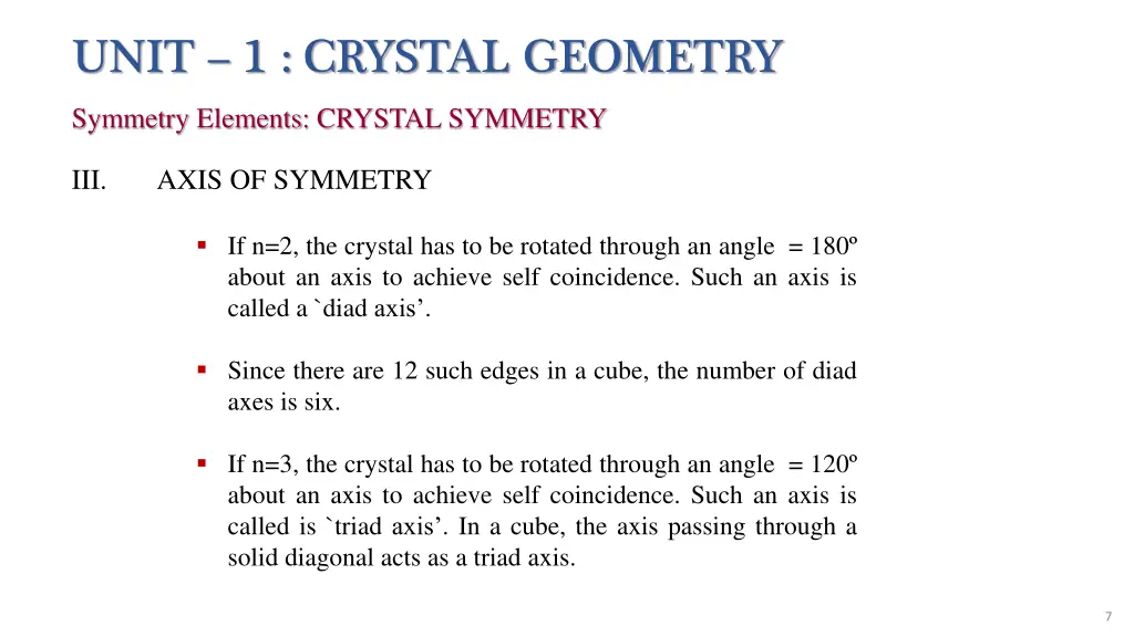 unit 1 crystal geometry 2