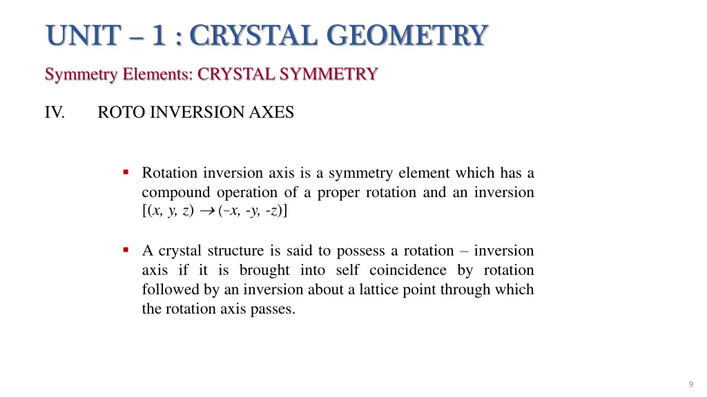 unit 1 crystal geometry 3