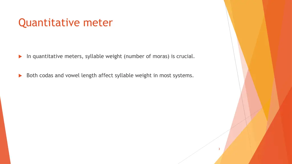 quantitative meter