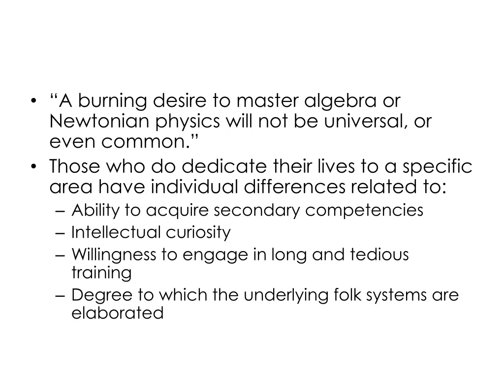 a burning desire to master algebra or newtonian