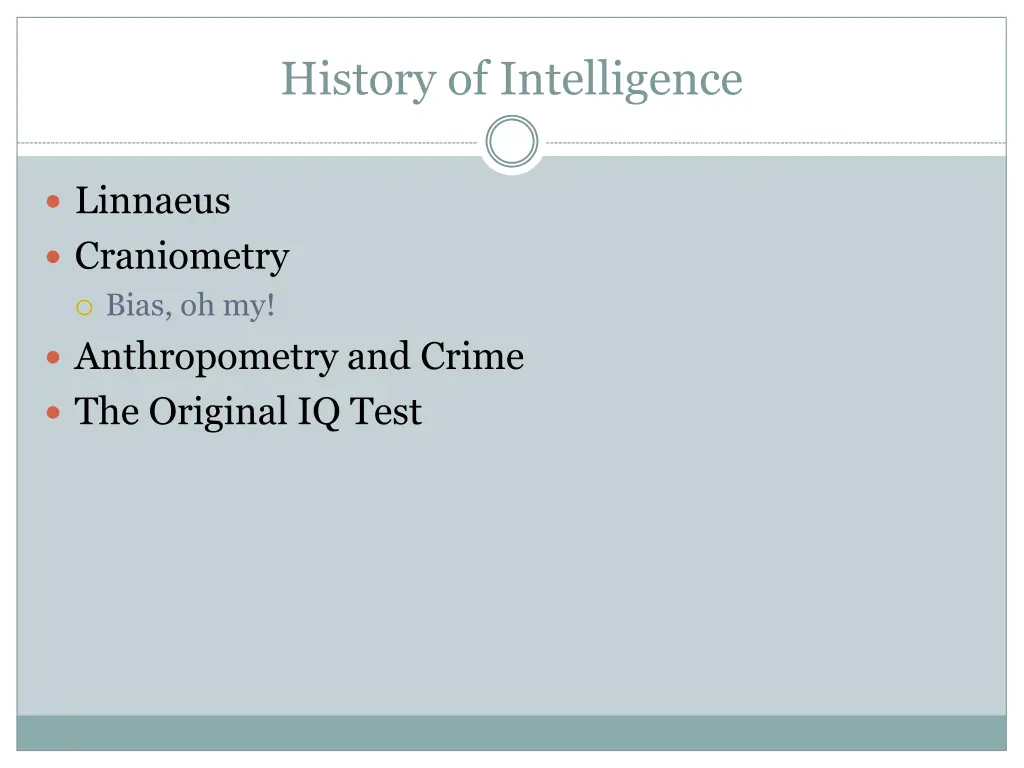 history of intelligence