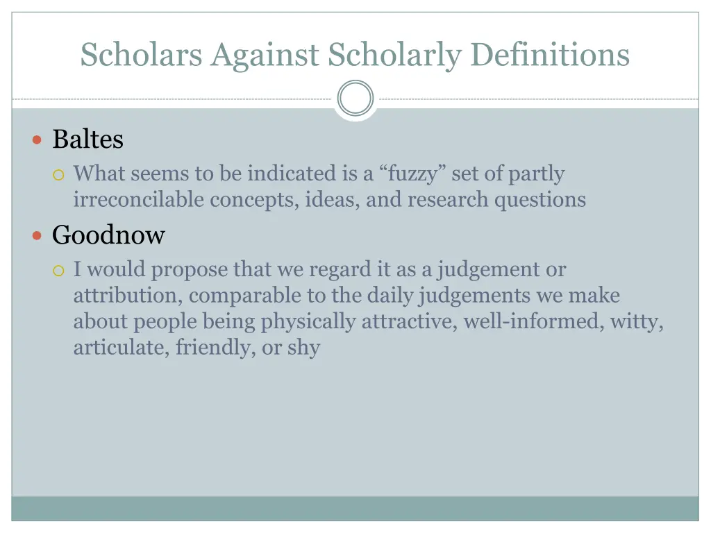 scholars against scholarly definitions 1