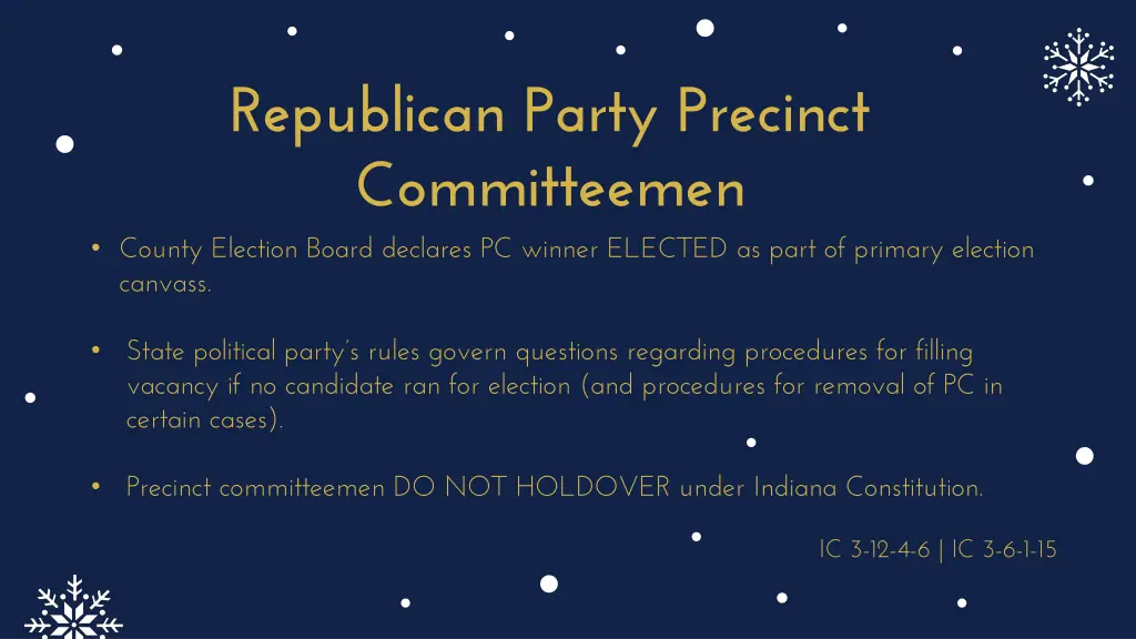 republican party precinct committeemen county