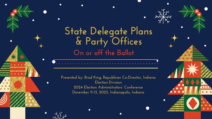 state delegate plans party offices