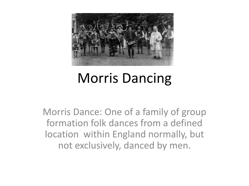 morris dancing