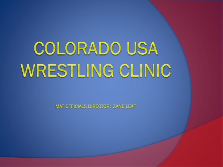 colorado usa wrestling clinic