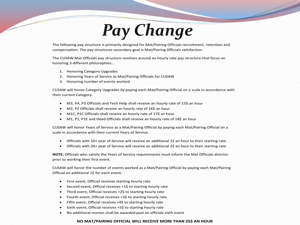 pay change