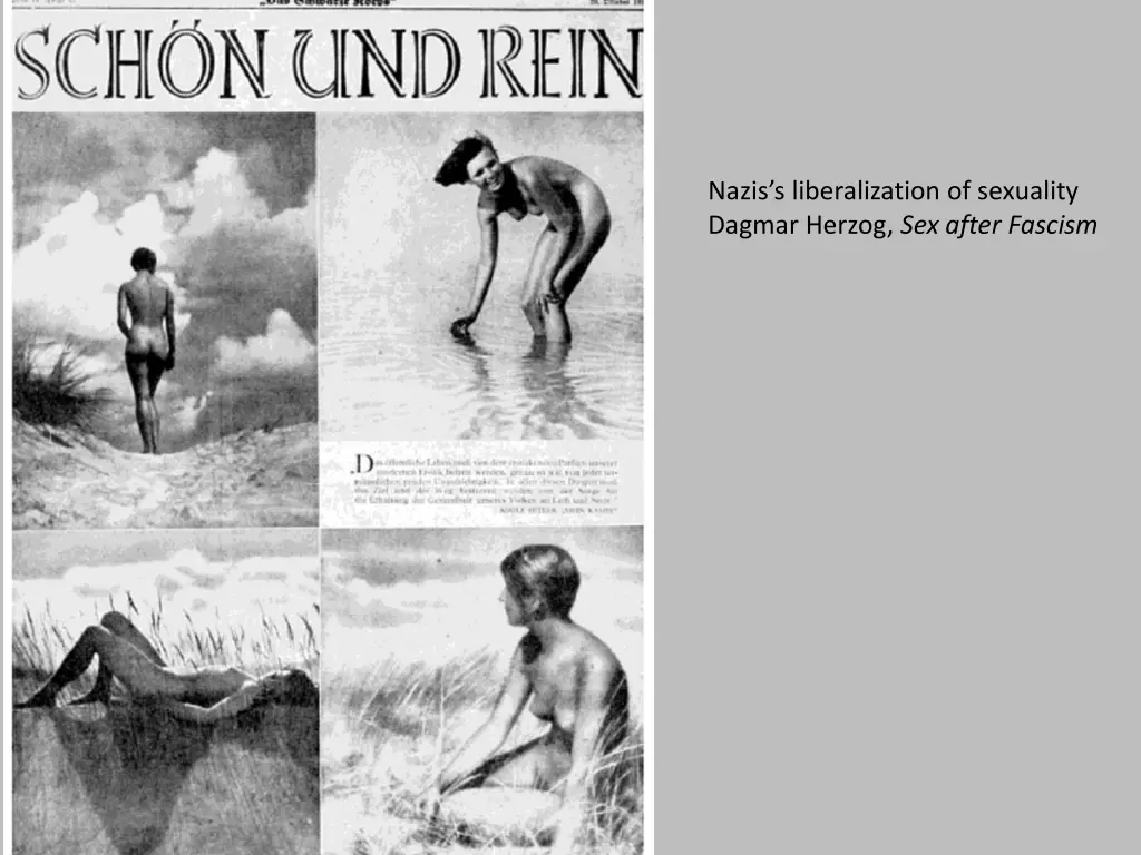 nazis s liberalization of sexuality dagmar herzog