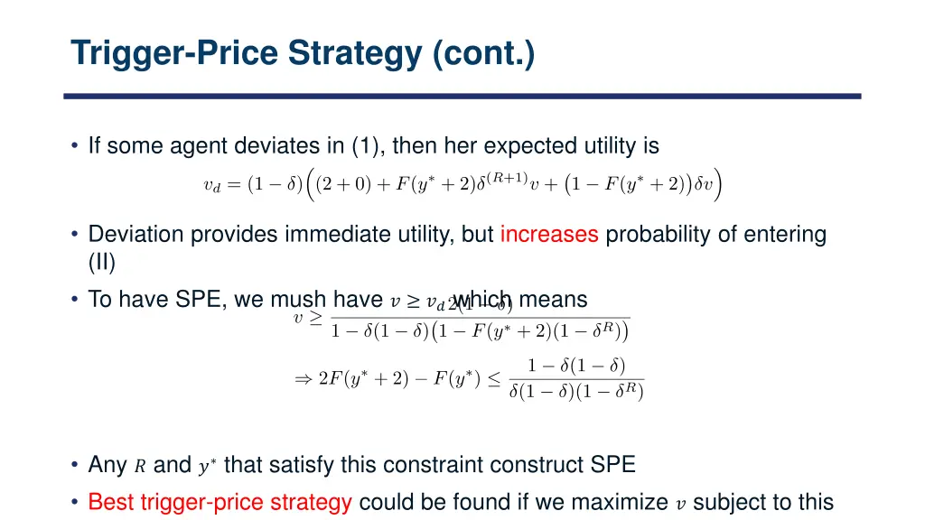 trigger price strategy cont