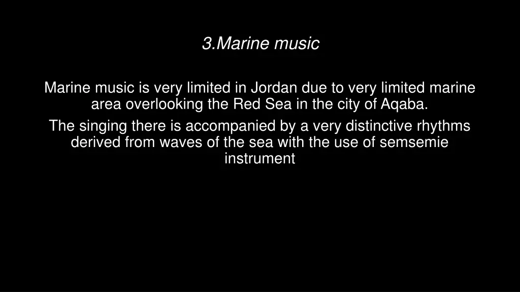 3 marine music