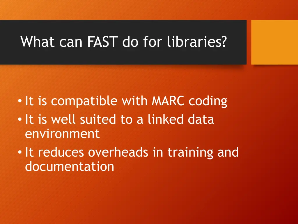 what can fast do for libraries