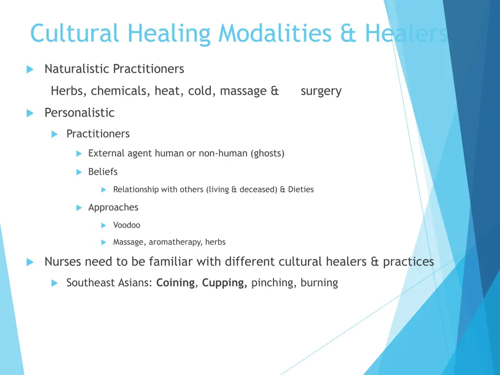 cultural healing modalities healers