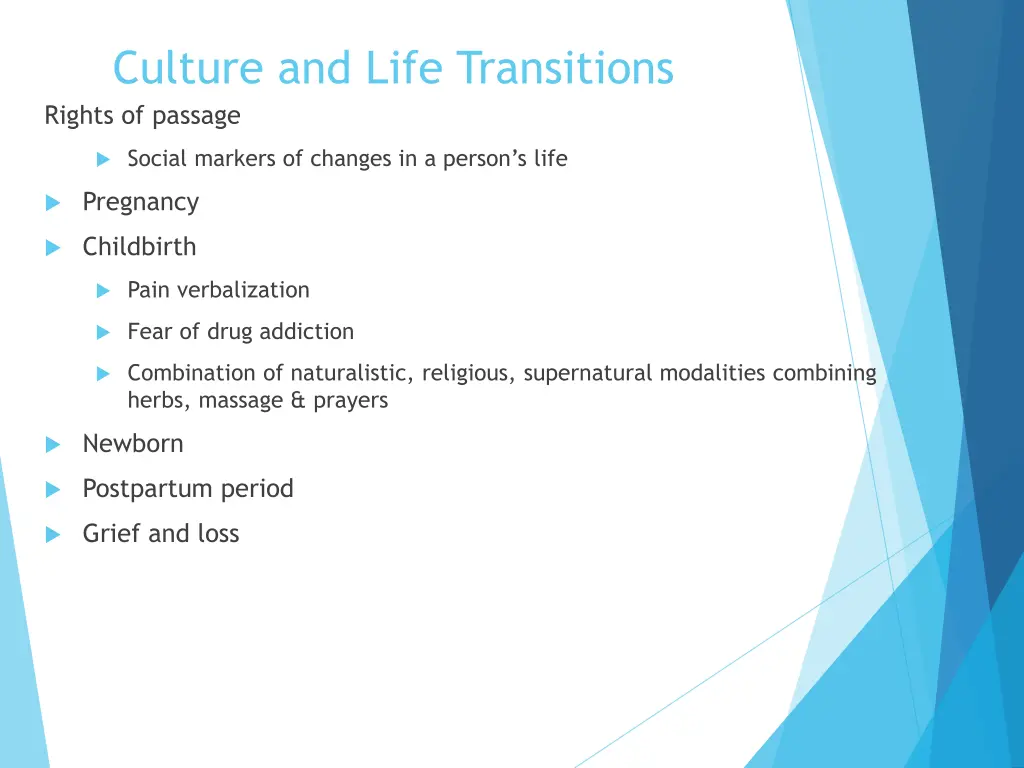 culture and life transitions rights of passage