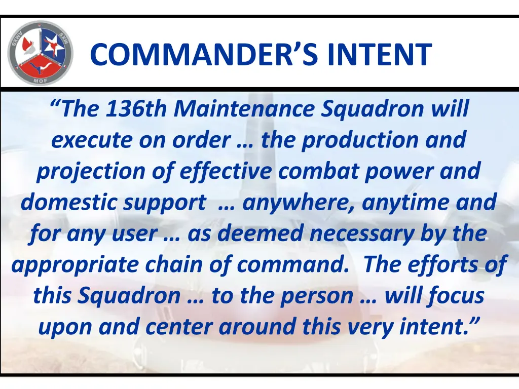 commander s intent