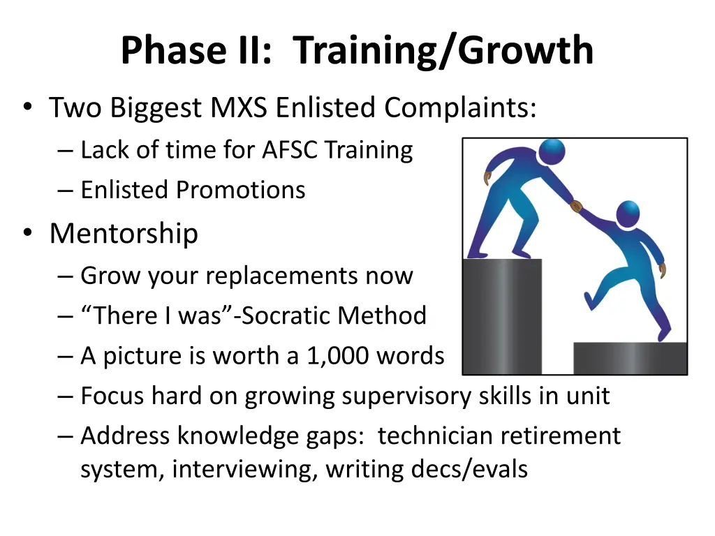 phase ii training growth two biggest mxs enlisted