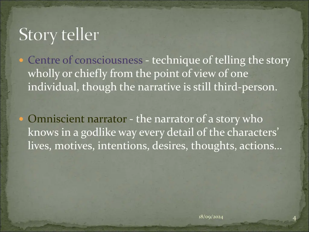 story teller