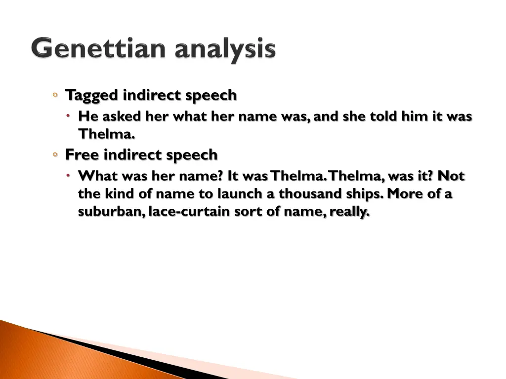 tagged indirect speech he asked her what her name