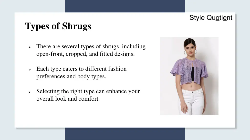 types of shrugs