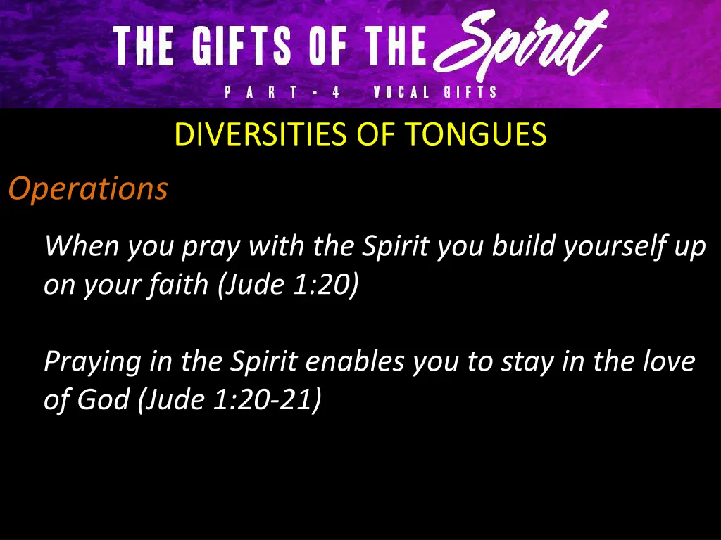 diversities of tongues 11