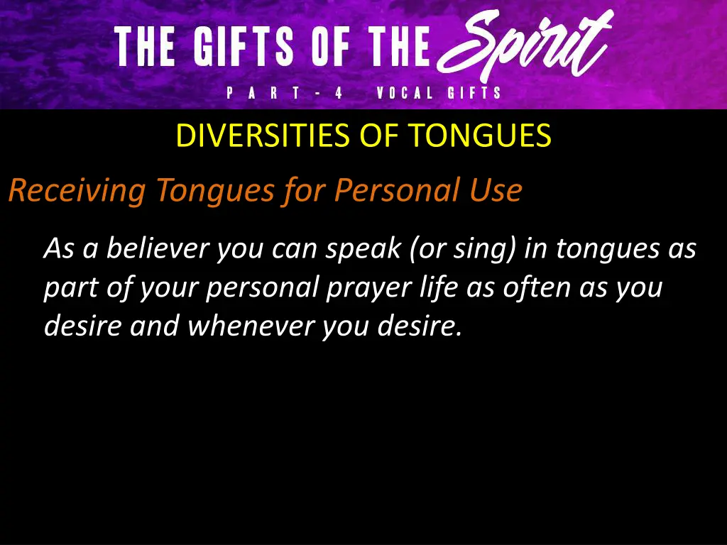 diversities of tongues 13