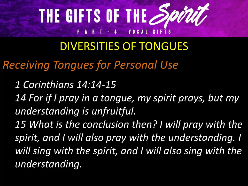 diversities of tongues 14