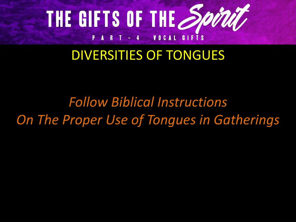 diversities of tongues 15