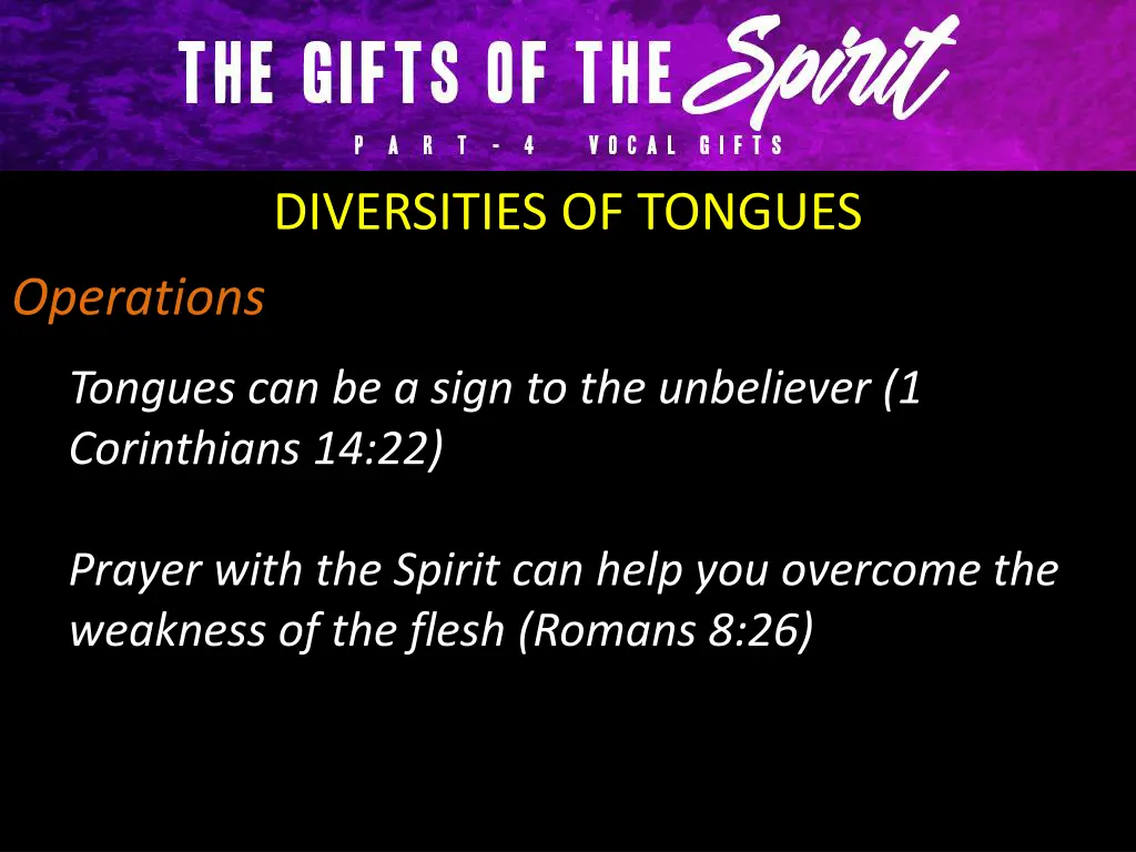 diversities of tongues 9