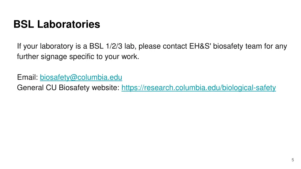 bsl laboratories