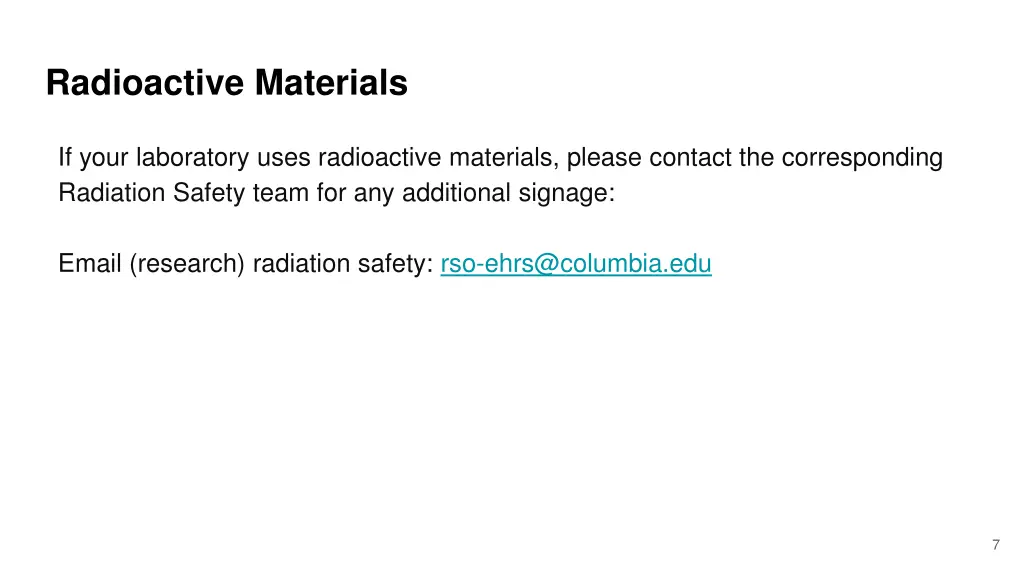 radioactive materials