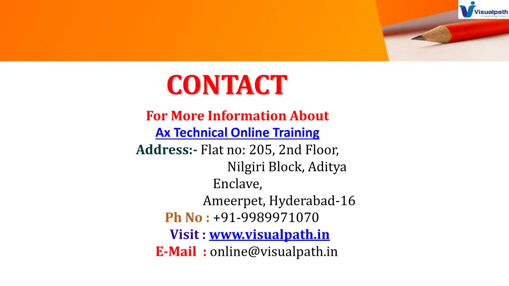 contact for more information about ax technical