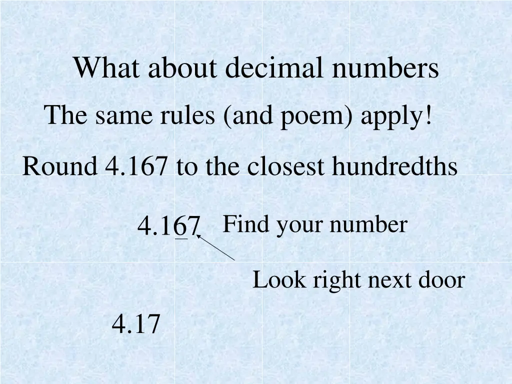 what about decimal numbers the same rules