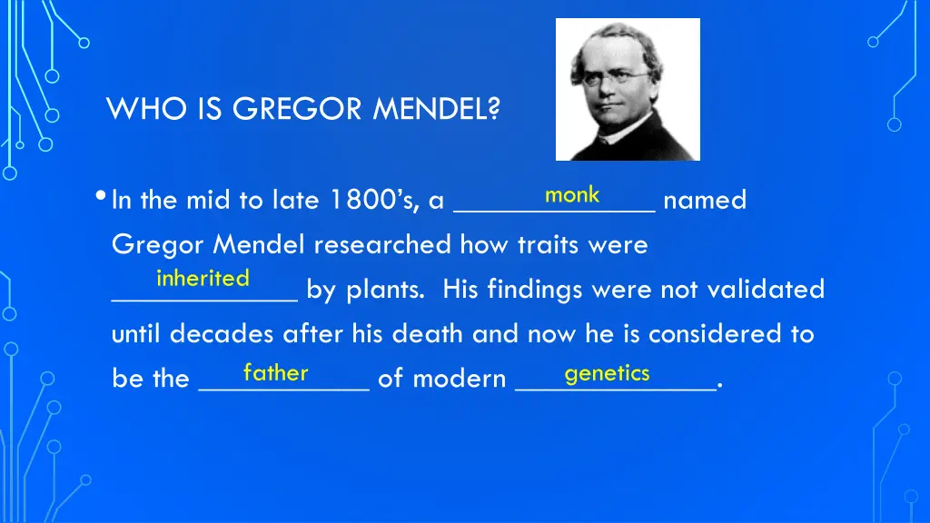 who is gregor mendel