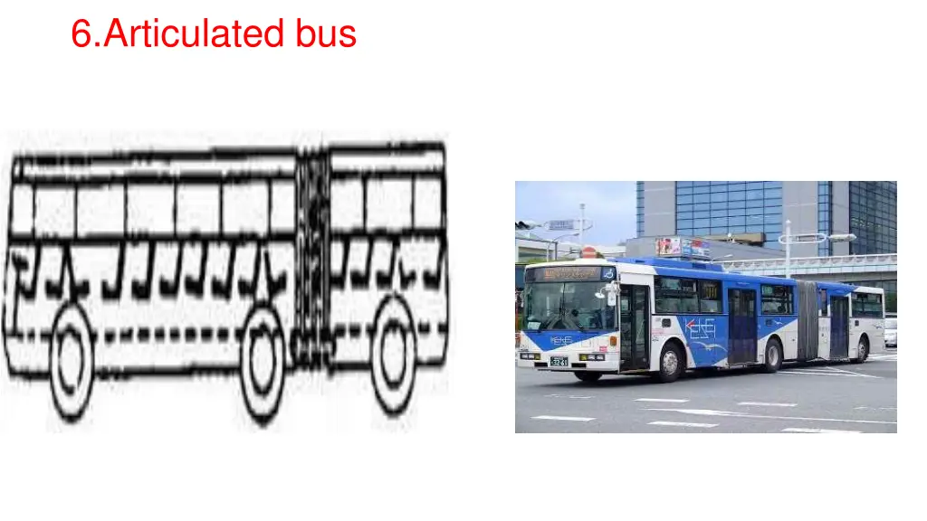 6 articulated bus