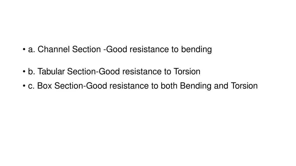 a channel section good resistance to bending