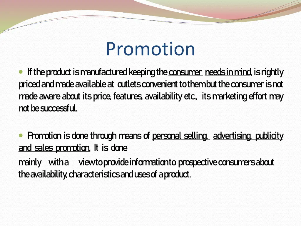 promotion