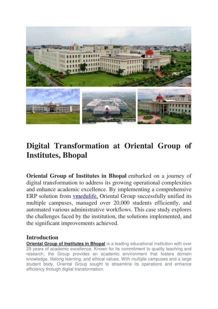 digital transformation at oriental group