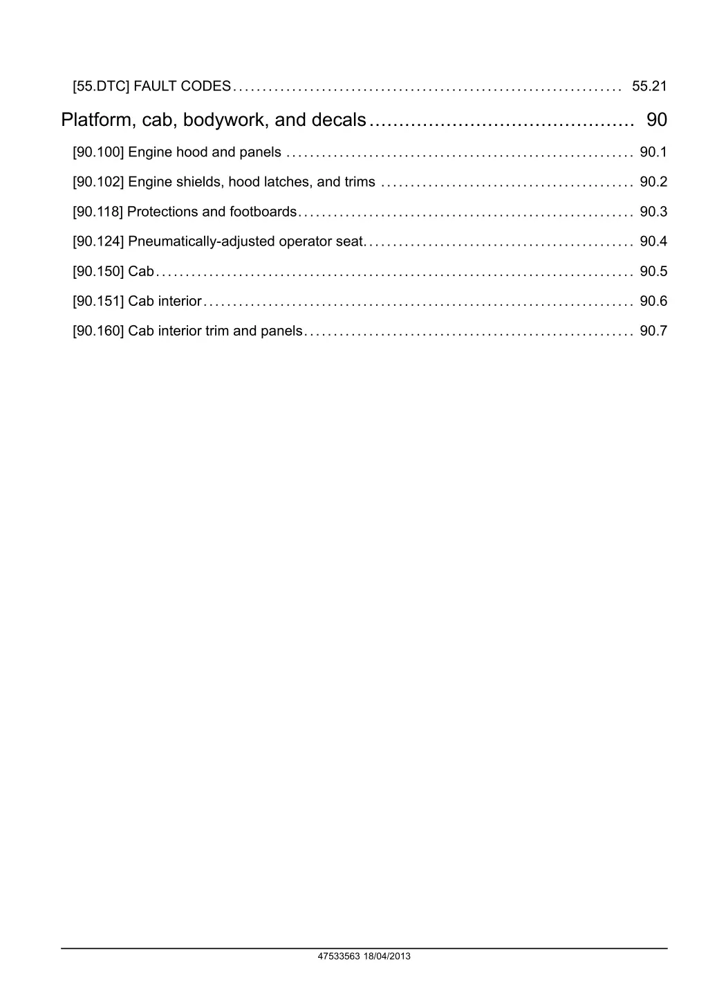 55 dtc fault codes 55 21