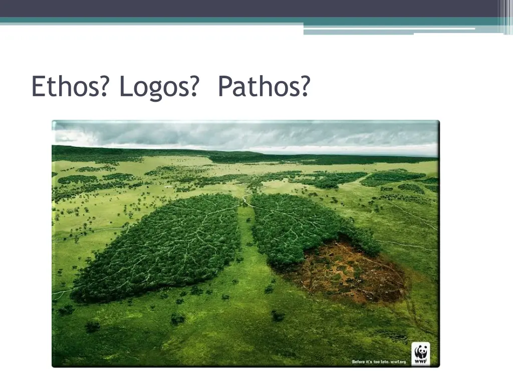 ethos logos pathos world wildlife fund w