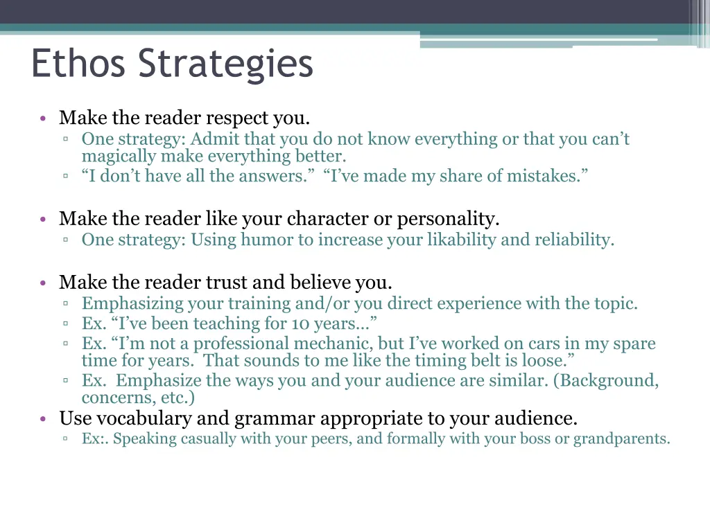 ethos strategies