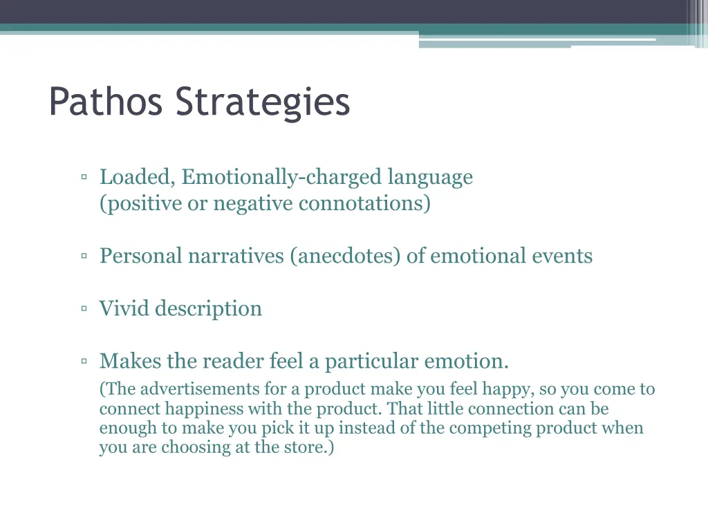 pathos strategies