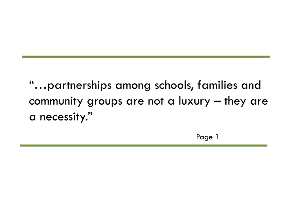 partnerships among schools families and community