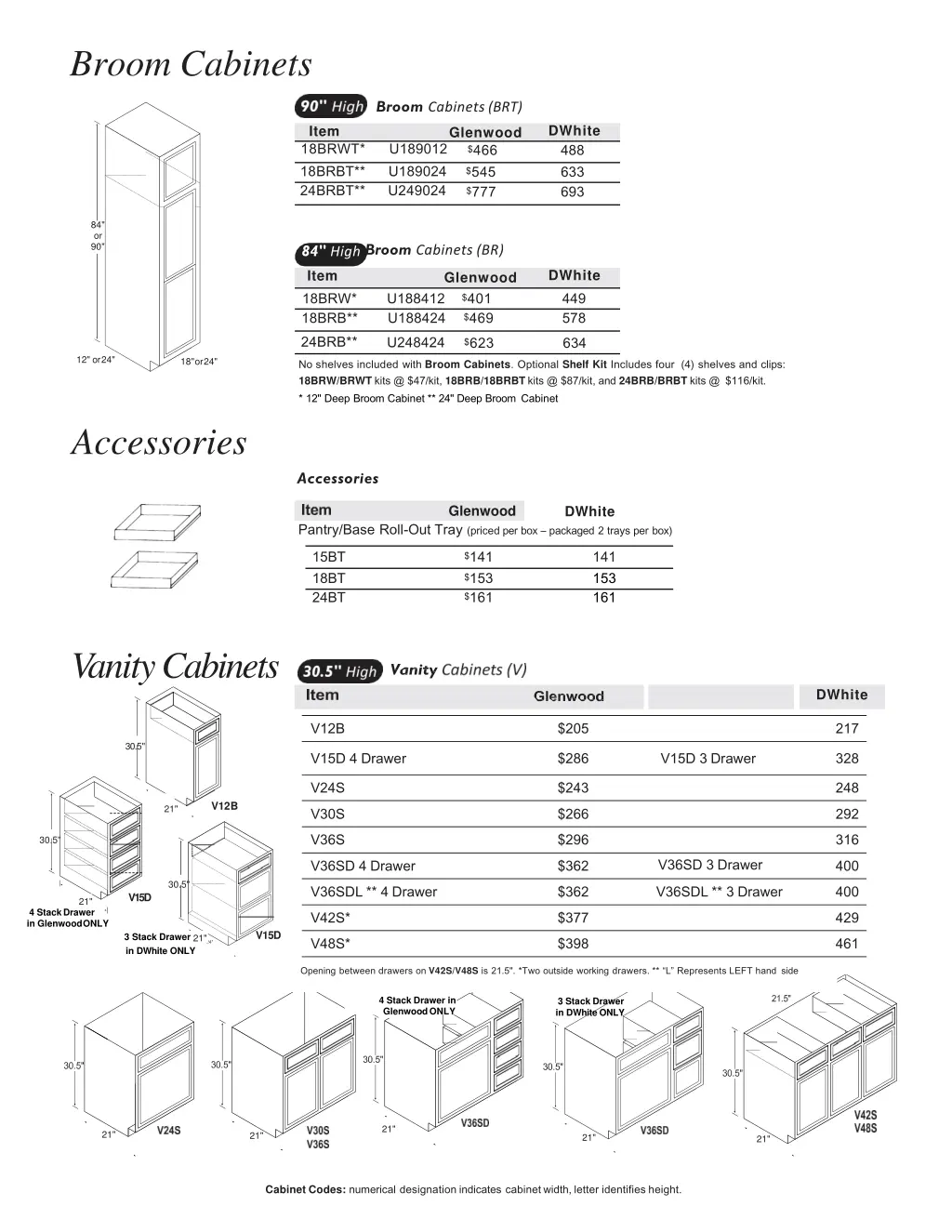 broom cabinets