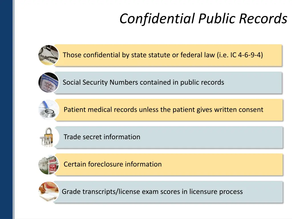 confidential public records