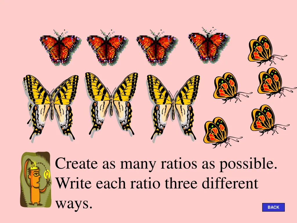 create as many ratios as possible write each