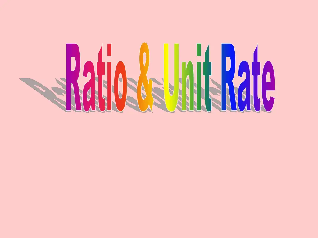 ratio unit rate